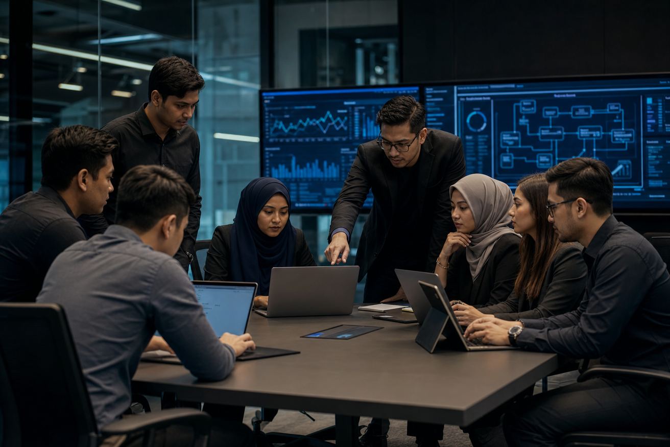 Codint Technology specialist team in an enterprise technology meeting